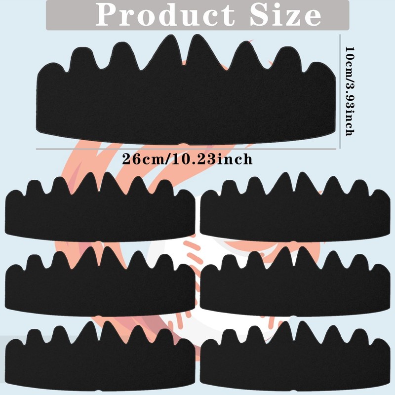 Black Baseball Caps Inserts Flexible Hat Liner Cap Fitter Inserts