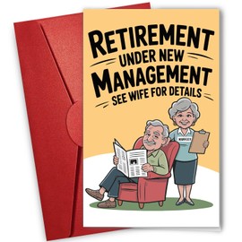 NewEleven Funny Retirement Gifts For Men - Farewell Gifts For Coworkers, Funny Present For Boss, Colleague - Retirement Card For Men From Friend, Work Bestie - Greeting Card