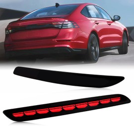 PGTOPONE Smoked LED Rear Bumper Reflectors Fog Brake Tail Light Lamps Compatible with Honda Accord 2023-up EX LX/EX/sport Hybrid/EX-L Hybird/sport-L Hybrid/Touring Hybird (REFLECTOR SMOKED)