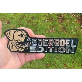 Dog Car Badge Laser Cutting Car Vehicle Emblem,3D Automotive Decals Car Stickers Dog Lover Gifts,Funny Waterproof Dog Edition Car Badge for Truck Rv Motorcycle Boat (Boer)