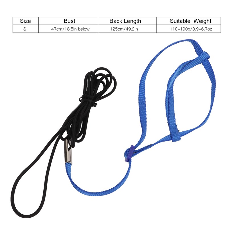 Parrot Harness Leash Adjustable Bird Flying Harness Traction Rope with