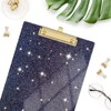 Rimilak Acrylic Glitter Clipboards, Sparkly Board with Low Profile Gold