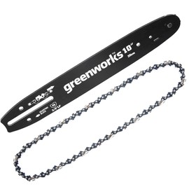 Greenworks 10" Replacement Chainsaw Bar and Chain Combo