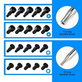 Replacement Ring Screwdriver Bit Set Blue & 20Pcs Doorbell Screws T6 T15 & Charger Charging Cable Cord for Video Doorbell, Video Doorbell 2 3 and Pro & Elite Fits All Ring Video Doorbell Models