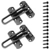 Ruidee 2Pcs Swing Bar Lock Front Door Locks Alloy Automatic