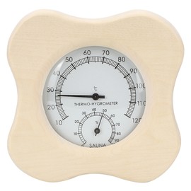 Sauna Room 2 In-1 Wood Thermo Hygrometer Thermometer Hygrometer Steam Room Accessories