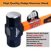 WEDO 3lb Sledge Hammer With Fiberglass Handle, Drilling Hammer, Club
