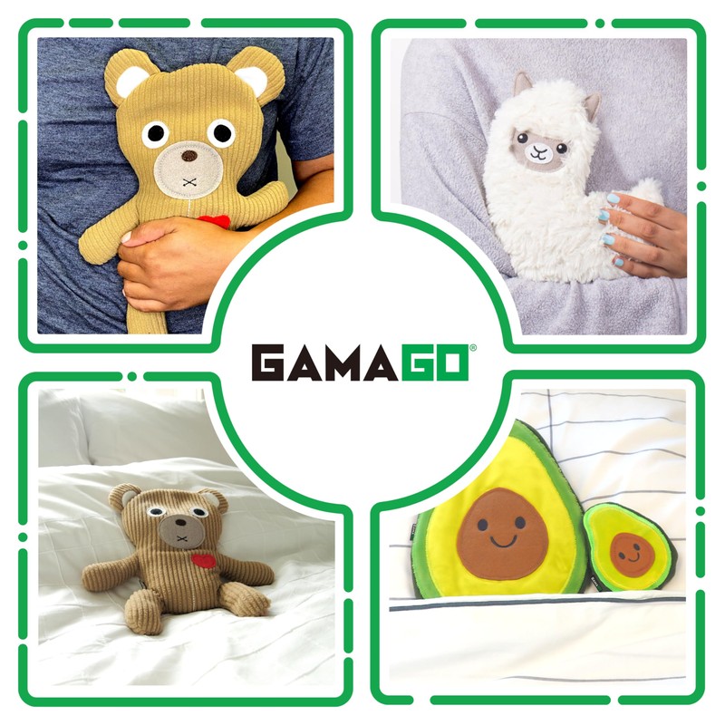 GAMAGO Teddy Bear Heating Pad & Pillow Huggable - Microwavable