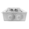 QWORK® Surface-Mounted Junction Box, Junction Box, Waterproof, Dustproof, IP65, ABS