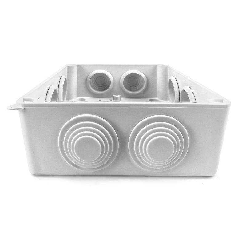 QWORK® Surface-Mounted Junction Box, Junction Box, Waterproof, Dustproof, IP65, ABS