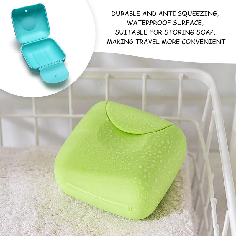 4 Pieces Soap Dish And 2 Pieces Bubble Bag, Waterproof