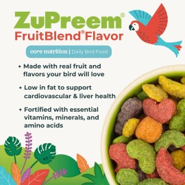 ZuPreem Nutritious Multicolor Bird Pellets for Parrots Conures 3.5 Pound Pack