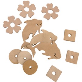 Mandarin Bird Toys 5157 Tropical Leather Little Beak Platter by M&M - Natural USA Sourced Vegetable Tanned Leather Parts, Beak and Feet Thrilling, Ideal for Small Size Pet Birds, Chewable Foraging