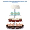 Cupcake Stand Multi Round Tiers Transparent Acrylic High Stability Cupcake