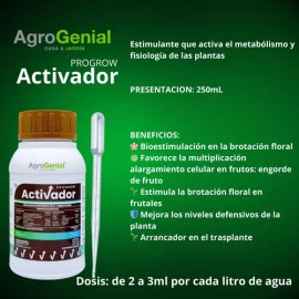 Activador Fertilizante Con Aminoacidos Hormona Plantas 250ml                                                                                          