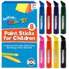 SOL 8pk Assorted Colours Paint Sticks, Mess-Free Paint Sticks for