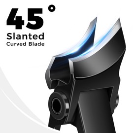 2025 Slanted Toenail Clippers for Seniors Thick Toenails - Upgrade 45 Degrees Slanted Ingrown Toe Nail Clippers for Men Women with Wide Jaw Opening, Heavy Duty Curved Large Fingernail Clippers, Black