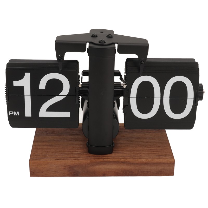 Digital Flip Down Clock Retro Automatic Turning Battery Operated Mechanical