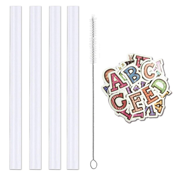 Miracredo 4 PCS Straws compatible with CamelBak Eddy+ Stainless Steel