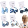 VODAFQS Set of 10 Hair Bows, Colourful Elastic Hair Bobbles,