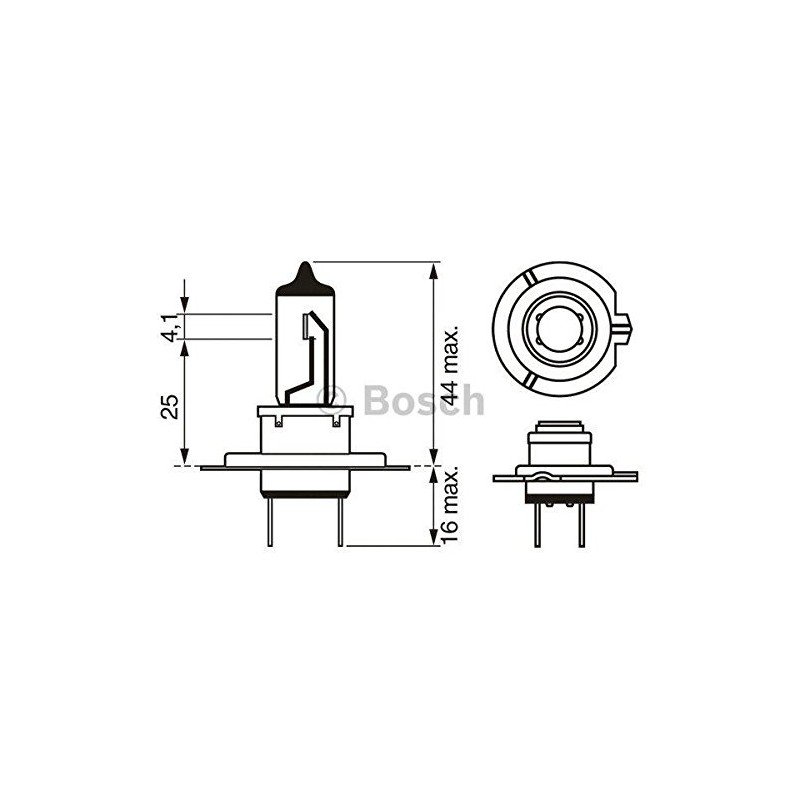 10 x Bosch H7 24 V 1987302471 Lampadina Faro