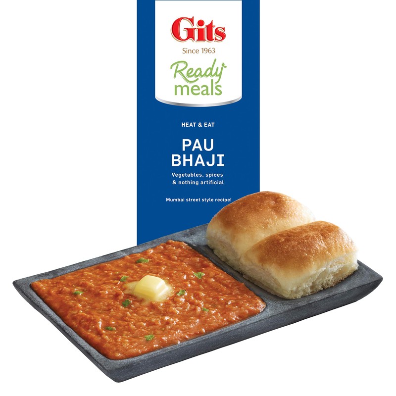 Gits Ready to Eat Pav Bhaji, 900g (Pack of 3