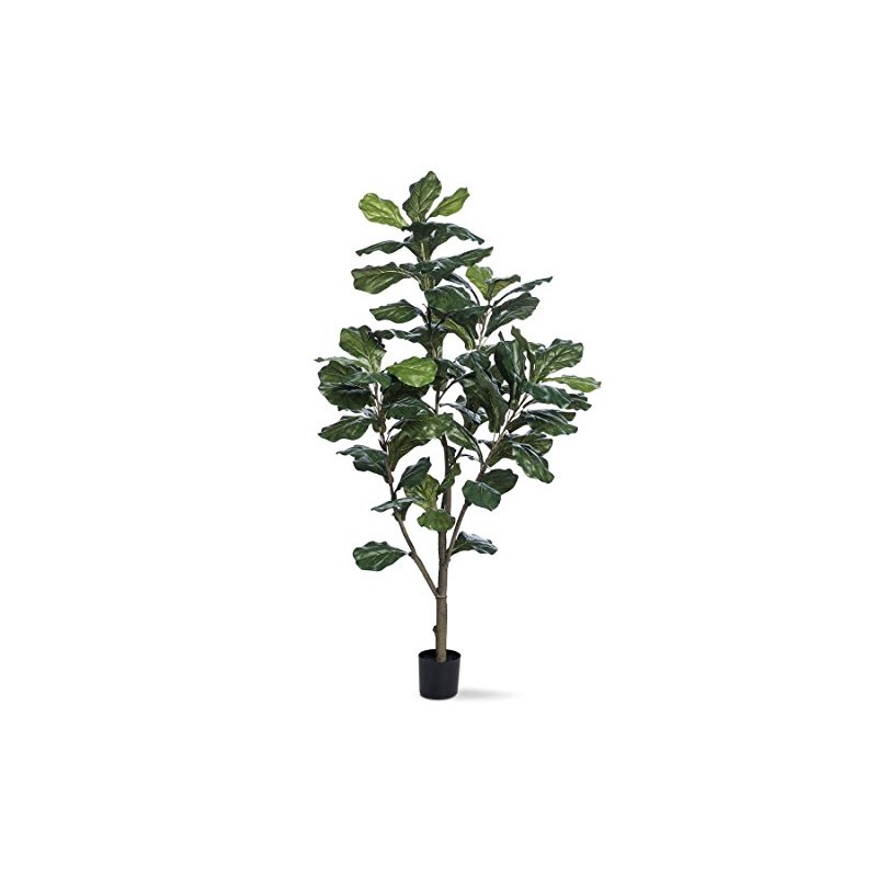 Petals Single Trunk Fiddle Leaf Fig Silk Tree (5 Foot)