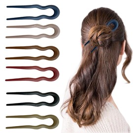 TTPSRY 6 Pcs U-Shaped Hair Fork for Women Bun Holder and Updo Styling Tool Secure and Elegant Design for Everyday or Special Occasions