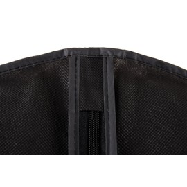 HangerMaster Suit Garment Covers 110cm (44") Black Breathable Protective Case & Bag - 5 Pack (Black)