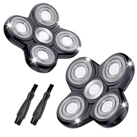 2 Pack Shaver Replacement Blades Compatible with Freebird Head Shaver,Head and Face Electric Razor Shaver Head Head Shaver Replacement Heads for Men (2)