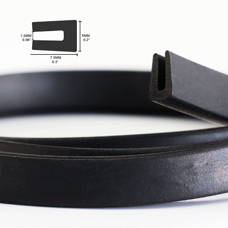 5ft-Automotive Door U Shape Entry Edge Guard-Flexible PVC-Weather Proofing for