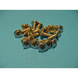 Jurassic Classic Auto Parts GM 20 Chrome Self Tapping Screws #8x7/16" Wheel Well Moulding Low Profile NOS