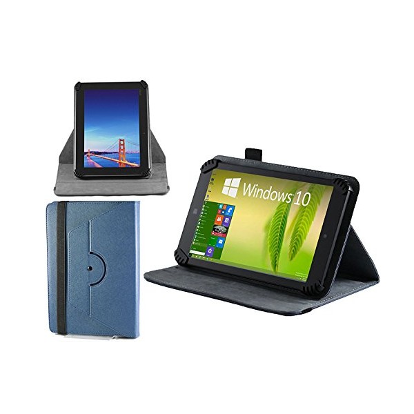 Navitech Blue 360 Rotational Stand Case/Cover Compatible With The ASUSÂ ZenPad Z380C / Z580C