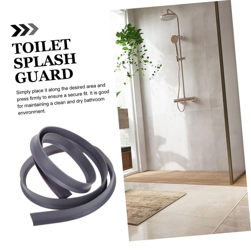 BUGUUYO Seal Strip Water Guard Flexible Shower Barrier for Bathtub