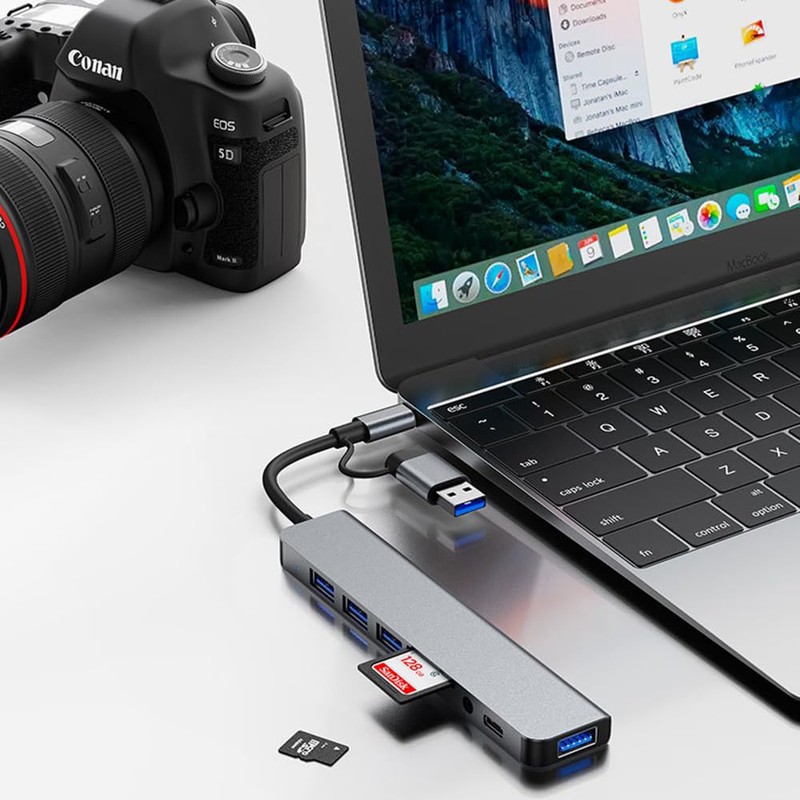 Frafuo USB C HUB-USB C Adapter 8 in 1 USB
