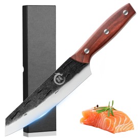 Plys 8.6 Inch Japanese Kiritsuke Chef Knife,German Stainless Steel Kitchen Knife for Daily Cutting Meat,Fruits and Vegetables