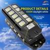 Deepn Solar Lights Outdoor, IP66 Waterproof Street Lights Outdoor, 6500K
