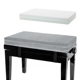 BALAPET Piano Bench Cushion Height-Adjustable Bench Cushion with Non-Slip Adjustable Straps Washable Bench Pad for Shoe Storage,Swing, Window, Piano, Dining(30x14x4inch)