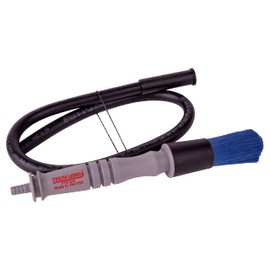 Ohio Brush Works, Parts Washer Flow-Through Brush, Handmade, Neoprene Hose Adapter, Solvent, Heat and Abrasion Resistant, Tool Scrubbing Brush, Easy Grip, Polyester Filament (Soft Bristle)