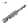 HARFINGTON 5pcs #1 Phillips Screwdriver Bit PH1 1/4" Hex Shank
