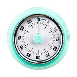 Rileyfine WG011 Kitchen Machinery Timer, Countdown Alarm Clock, Retro Round, Eco-Friendly and Safe, Perfect for Baking, Cooking and Studying (Green)