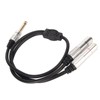 1/4 Inch Stereo Splitter Y Cable Aluminum Alloy Shell 6.35mm