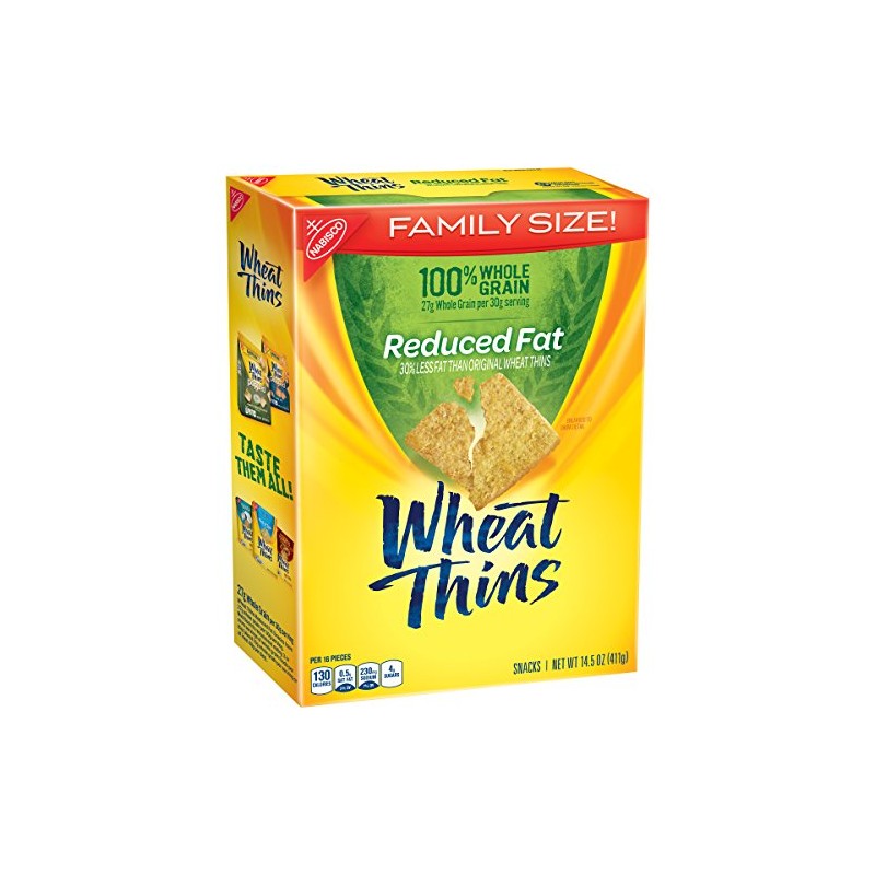 Wheat Thins Crackers, Reduced Fat, 14.5 oz