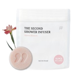SecondShower Infuser Set 15 Shower Tablets (Samoa Blossom) with Essential Oils for Aromatherapy, Hydration & Skin-Nourishing Formula, Spa-Like Shower Experience