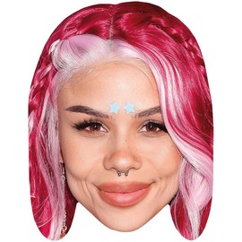 Eleanor Barnes (Pink Hair) Cardboard Mask