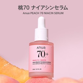 ANUA (アヌア) Peach 70 Niacin Serum, 1 fl oz (30 ml), Skin Serum, Hydrating Skin, Glowing Skin, Pore and Keratin Care, Moisture and Hydration, Dry Skin, Combination Skin Skin Care [Official and Genuine