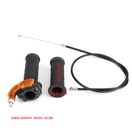 Throttle Grip, 1 Pair Motorcycle Accelerator Pedal, Electric Twist Throttle Grip with Speed and Cable for Most Mini Engines, Pocket Bikes and Dirt Bikes, Pitbike, Throttle Cable, Throttle Grip