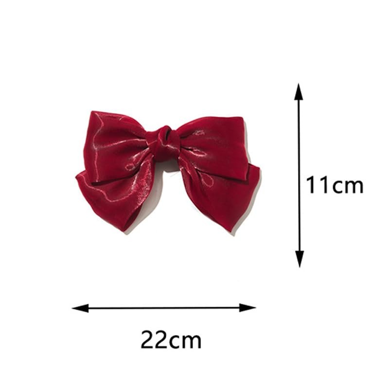 Big Ribbon Barrette, Red