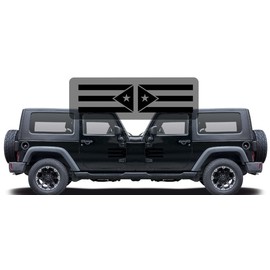 Yoonek Graphics Puerto Rico PR Flag Decal Sticker for Car Window, Laptop and More. #1379Black3