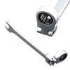 Aoktorkit 8mm Flex-Head Ratchet Spanner, Matte Metric Ratcheting Wrench, Professional